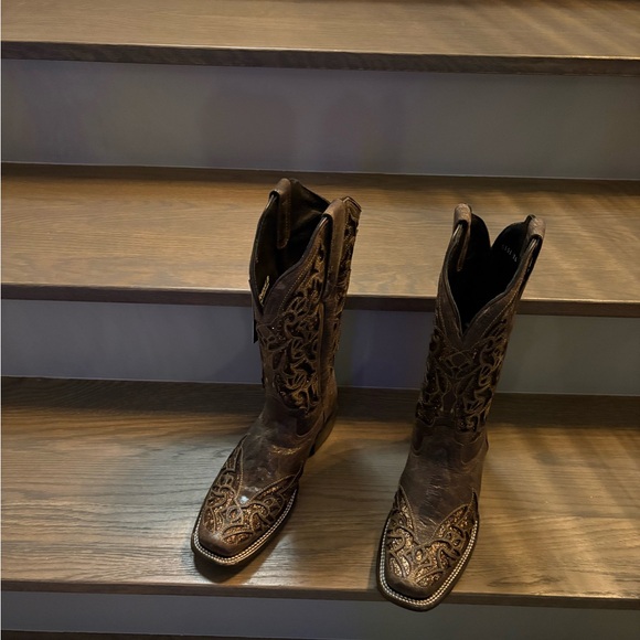 J.B. Dillon Brown Western Heeled Boots - Picture 7 of 8